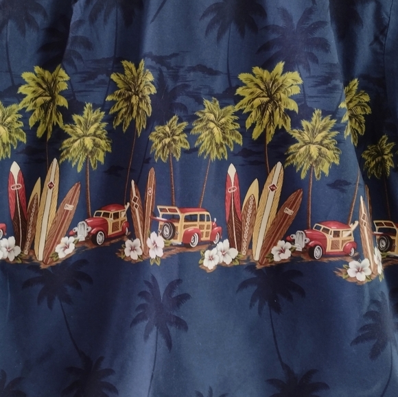 Hawaiian Reserve Cotton collection sz Large LG L button shirt. VTG. Mad… - Picture 6 of 11
